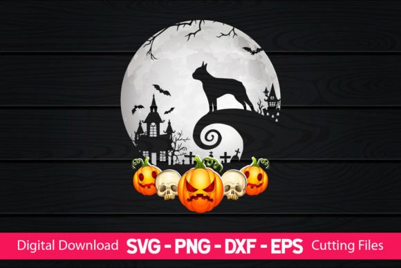 Boston Terrier and Moon Halloween: A Design for the Right Project