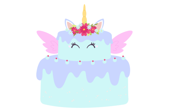 Cute Fairytale Wedding Cake Embroidery Design