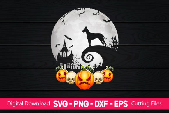 Great Dane and Moon Halloween Embroidery Design Review