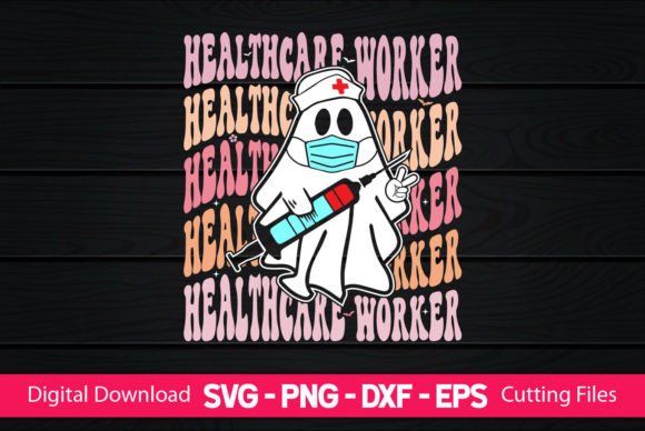 Healthcare Worker Retro Boo Ghost: A Designer’s Perspective