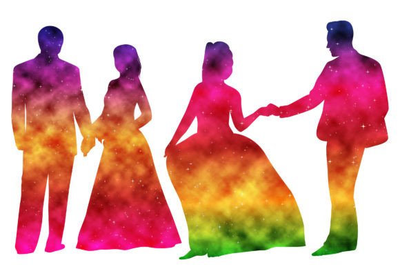 Watercolor Wedding Couple Vector Art Review